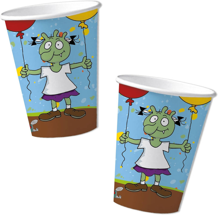 37-TLG. Party-Set * DIE OLCHIS * mit Teller, Becher, Servietten und Deko für Kindergeburtstag und Mo