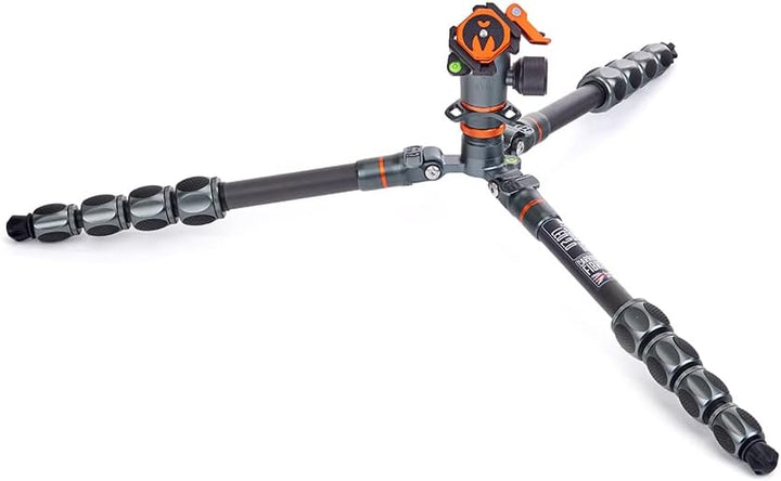 3 Legged Thing Pro Range 2.0 Leo 2.0 Reisestativsystem aus Carbon – Verstellbares Kamerastativ mit 3