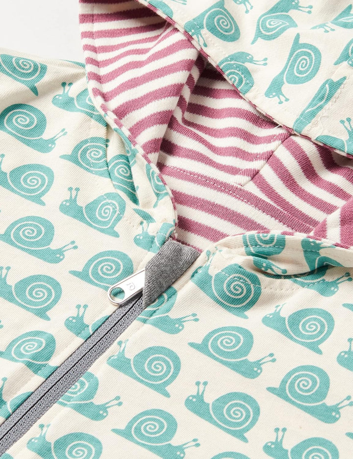 loud + proud Unisex Kinder Ringel, GOTS Zertifiziert Wendejacke 98-104 Grape, 98-104 Grape