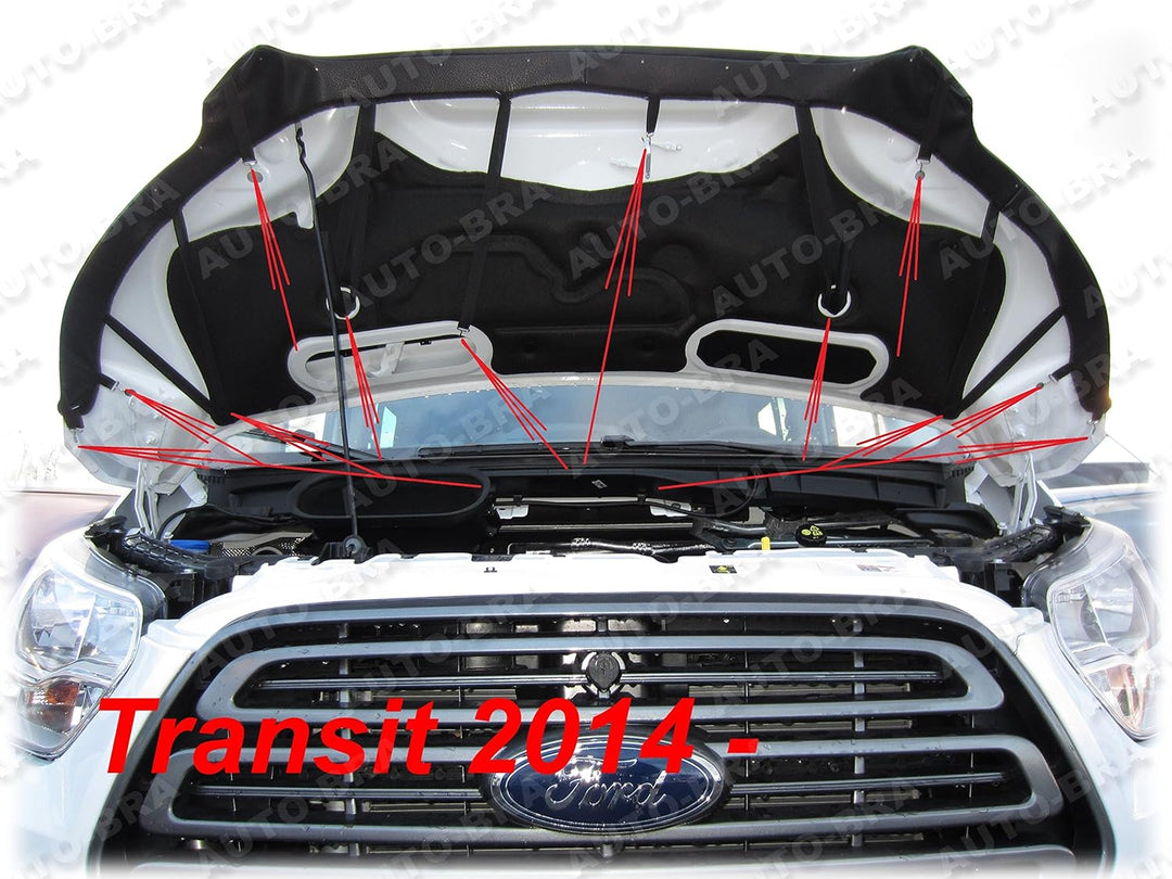 Auto-Bra AB3-00146 kompatibel mit Ford Transit Bj. ab 2014 Haubenbra Steinschlagschutz Tuning Bonnet