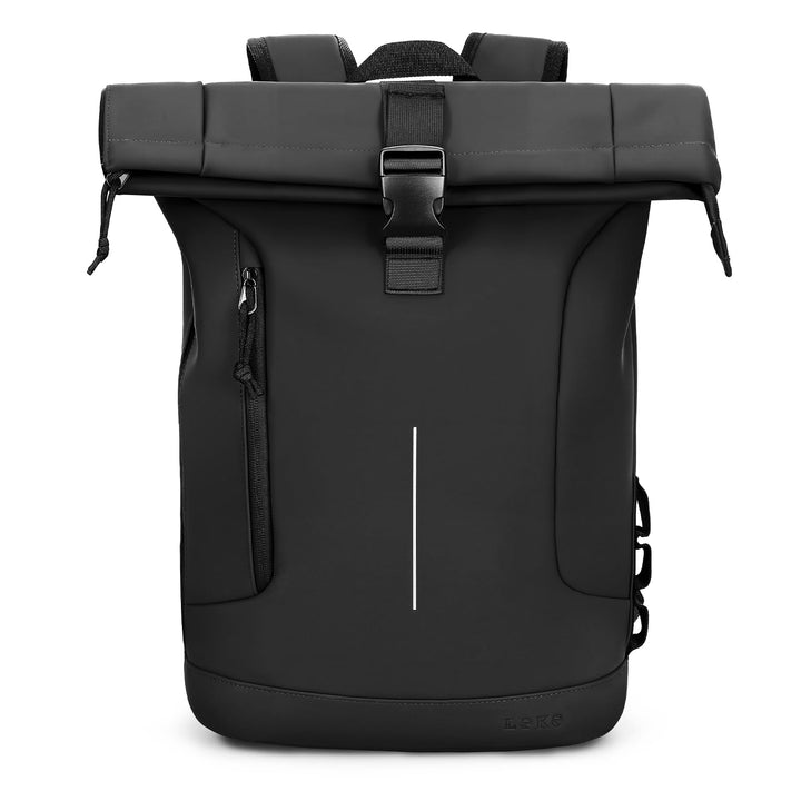 Rolltop Rucksack Herren Damen, Wasserdicht Laptop Schulrucksack mit 17 Zoll Laptopfach, Gross Reiser