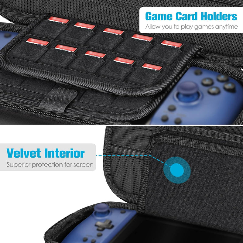 Fintie Tasche für Nintendo Switch/Switch OLED-Modell Hori Split Pad Pro mit Handheld Controller, [St