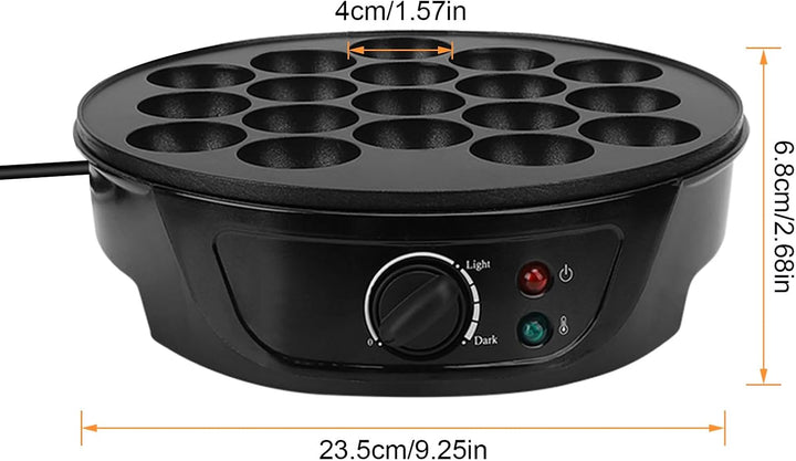 Takoyaki Maker Elektrisch, Gusseisen Pancake Ball Maker mit 18 Löcher, für die Herstellung Japanisch