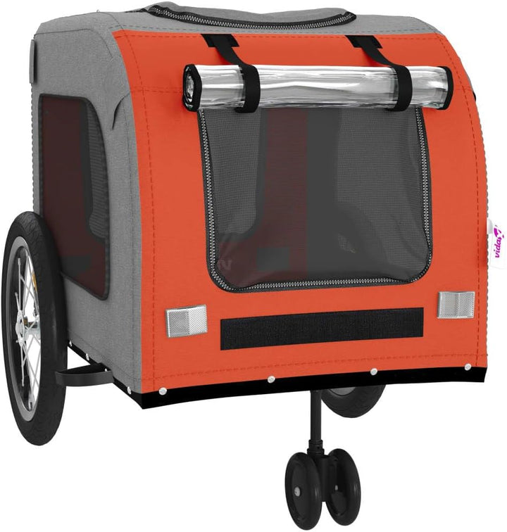 vidaXL TiertransportHaustierwagenOutdoor-Träger 63 x 121 x 65 cm Orange, 63 x 121 x 65 cm Orange