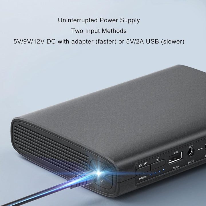 USV-Batterie-Backup, Unterbrechungsfreie Stromversorgung, 25600 MAh, 5 V, 9 V, 12 V, Maximal 3 A, 5
