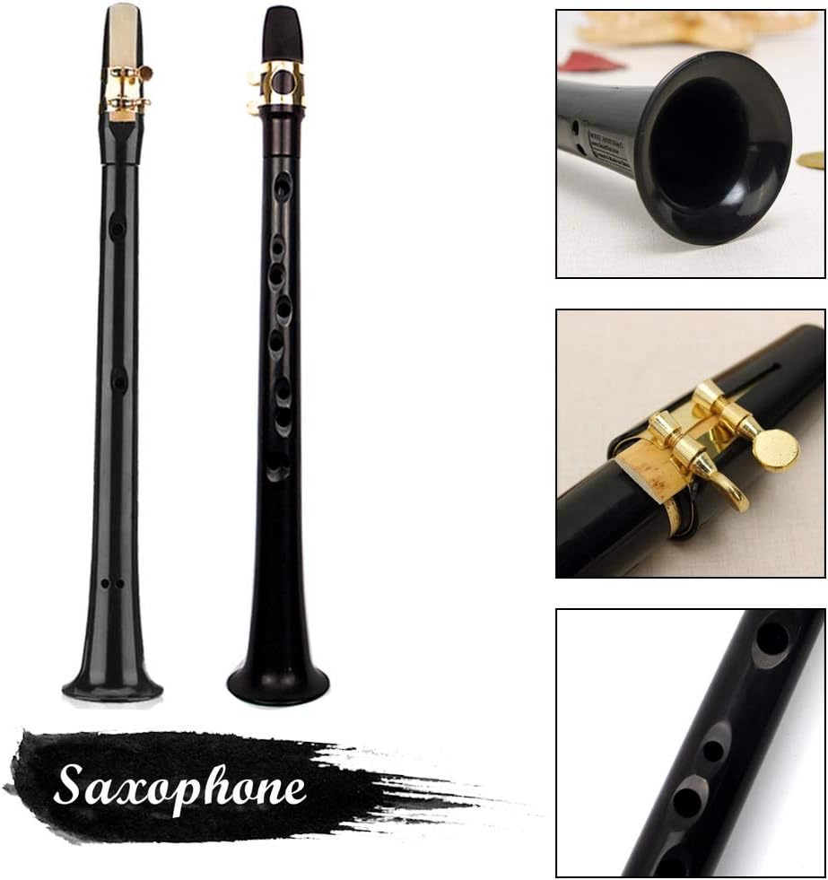 FOVERN1 Taschen-Saxophon-Set, Mini-Saxophon, tragbares Holzblasinstrument, professionelle Instrument