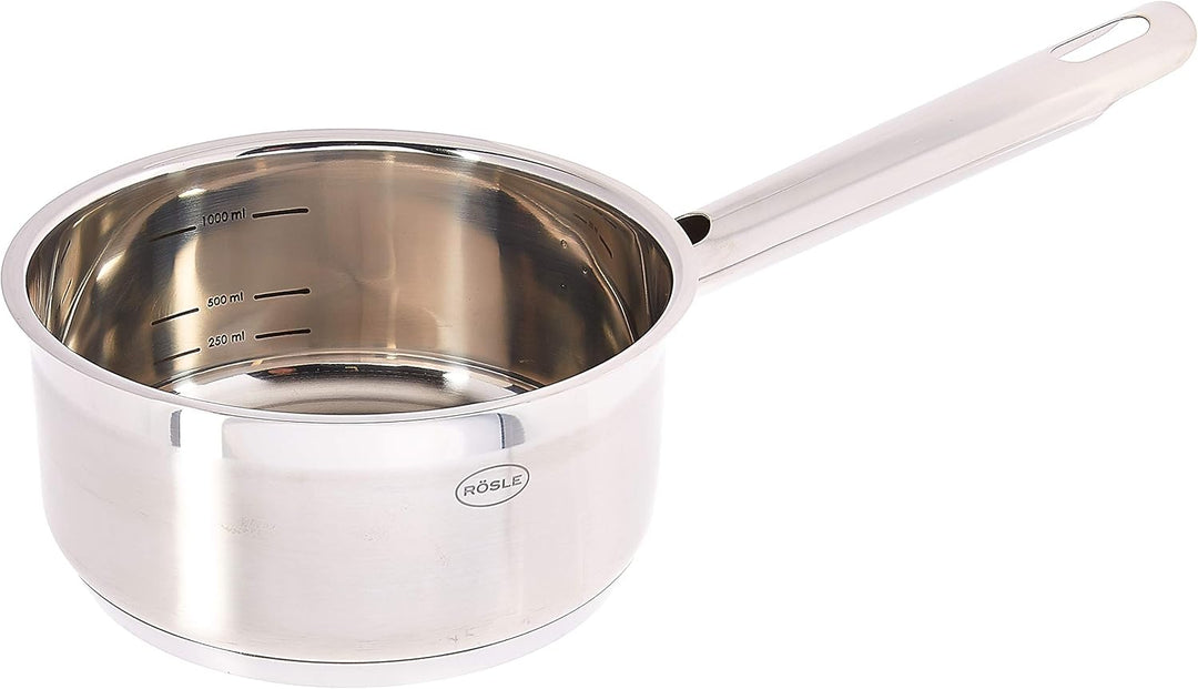 Rösle Stielkasserolle „Style“, Edelstahl 18/10, Ø 16 cm, Kochtopf klein, Milchtopf Kochtopf - 16 cm