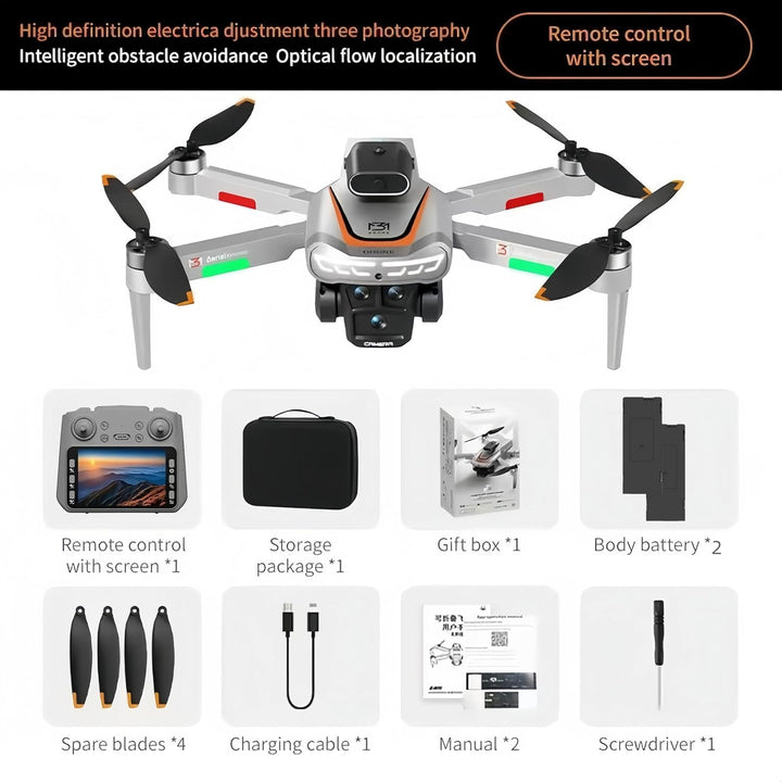 Drohne mit Kamara für 4,3 inch Screen, Drohne mit Kamera 1080P HD für Kinder, WiFi FPV Drone für Anf