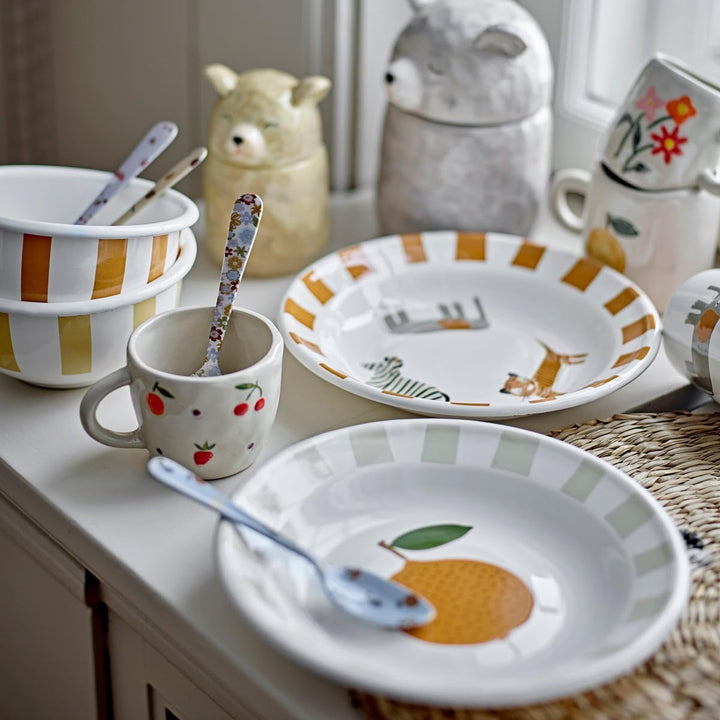 Bloomingville MINI - Agnes Geschirr-Set 82062000, Orange, Eisen