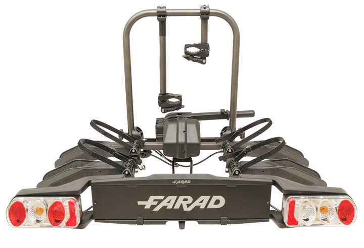 Farad Fahrradträger für Anhängerkupplung Susa für E-Bikes und Fat-Bikes (2 Fahrräder), Schwarz, 2 Fa