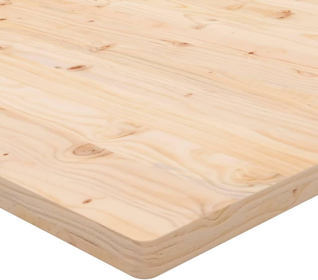 vidaXL Tischplatte 50x50x2,5 cm Massivholz Kiefer Quadratisch 50 x 50 x 2.5 cm Braun, 50 x 50 x 2.5