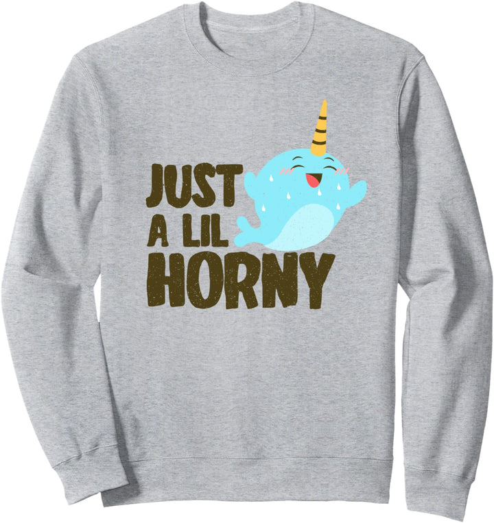 Lustiger Narwal Nur ein fliederfarbenes geiles Einhorn des M Sweatshirt