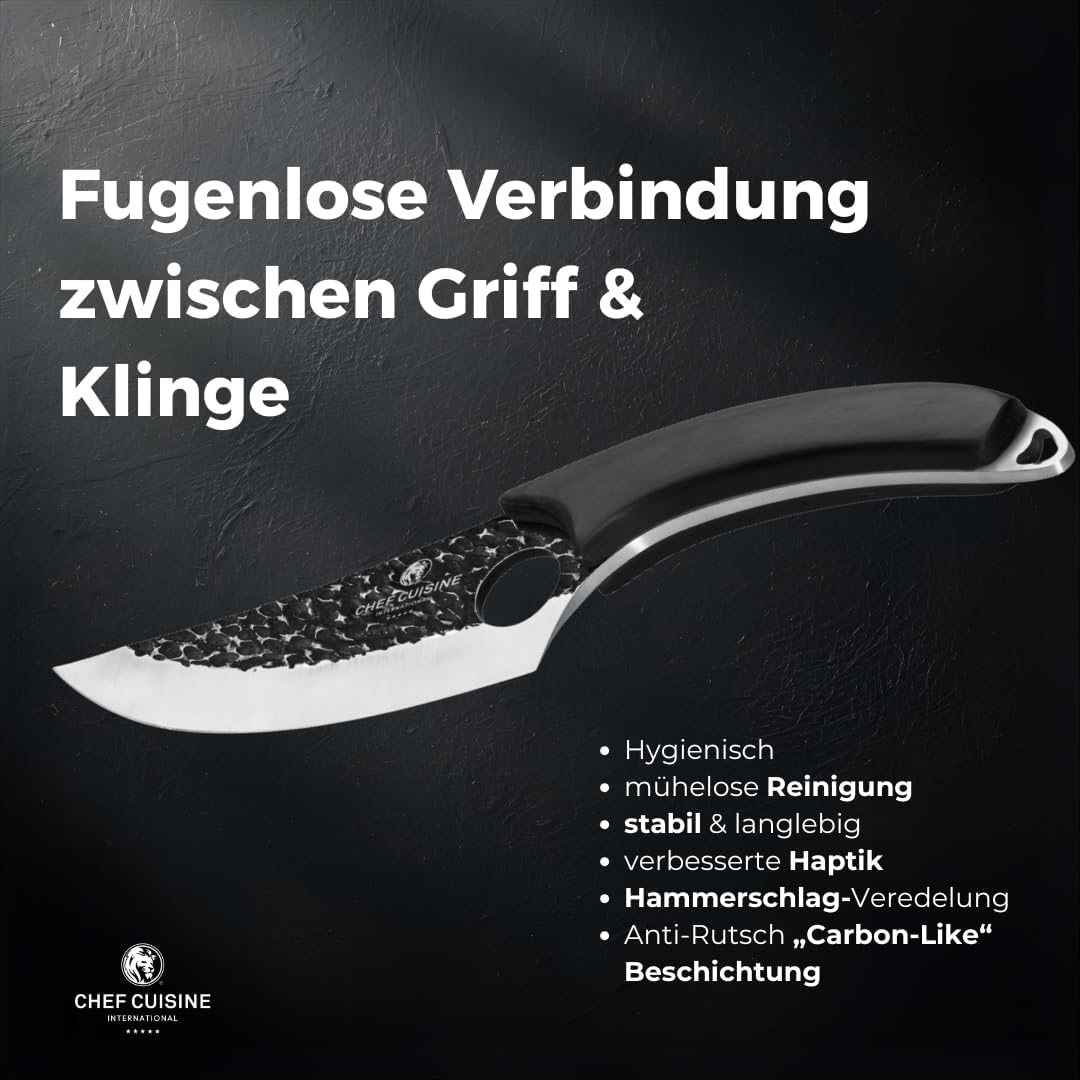 CHEF CUISINE BBQ Messer 53-55 HRC Stahl | 20,5 cm geschmiedete Klinge aus rostfreiem Klingenstahl |