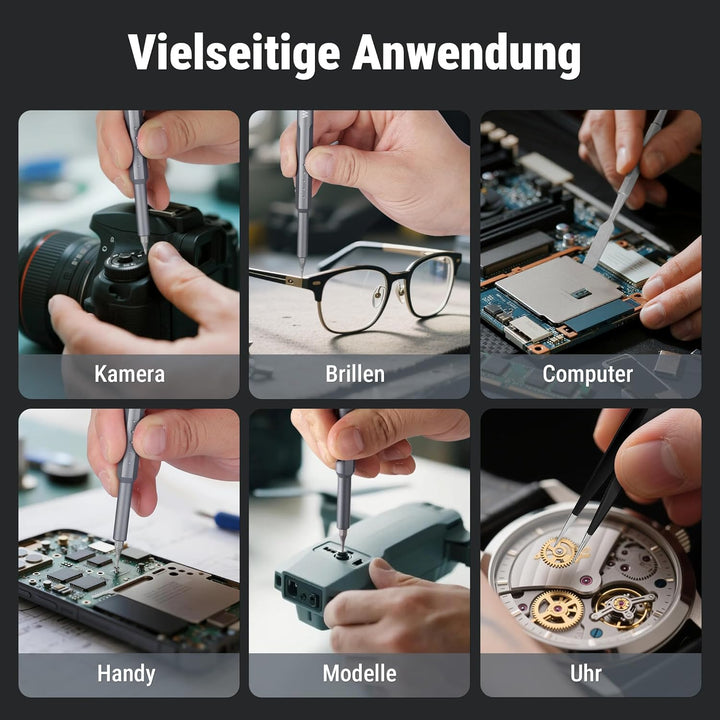 WORKPRO 60 in 1 Feinmechaniker Schraubendreher Set, Präzisionsschraubendreher-Set, mit Cr-V Bits, Ei