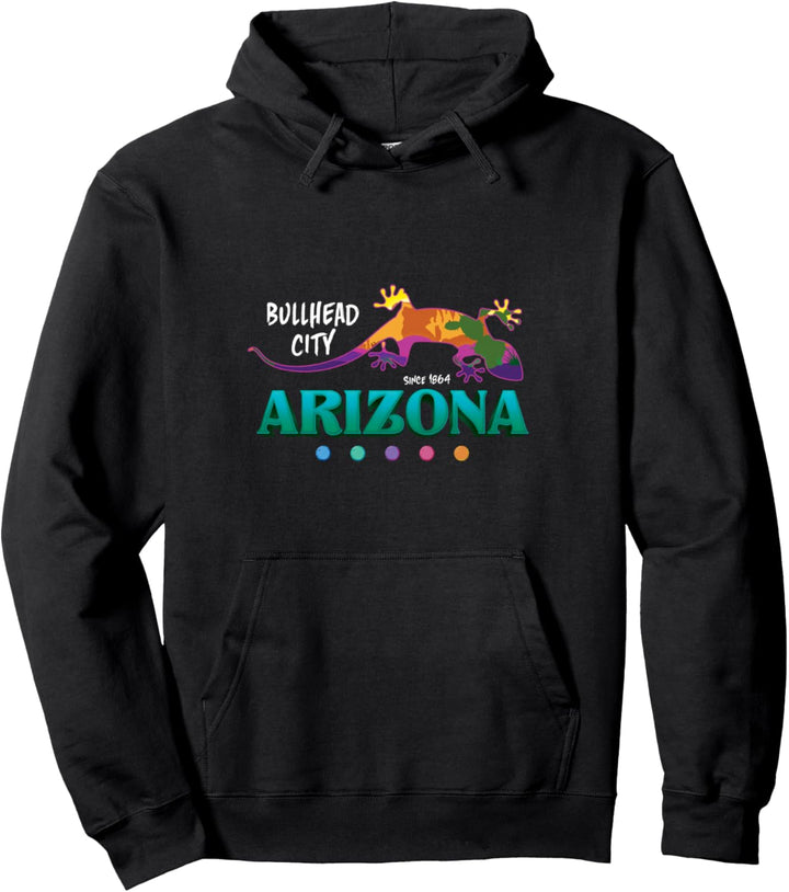 Bullhead City Arizona USA Desert Gecko Vacation Souvenir Pullover Hoodie