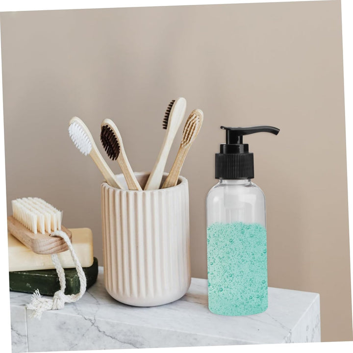 5st Seifenspender Badezimmer Leere Kosmetik Pumpflasche Zum Befüllen Plastiklotionsflasche Leere Pum