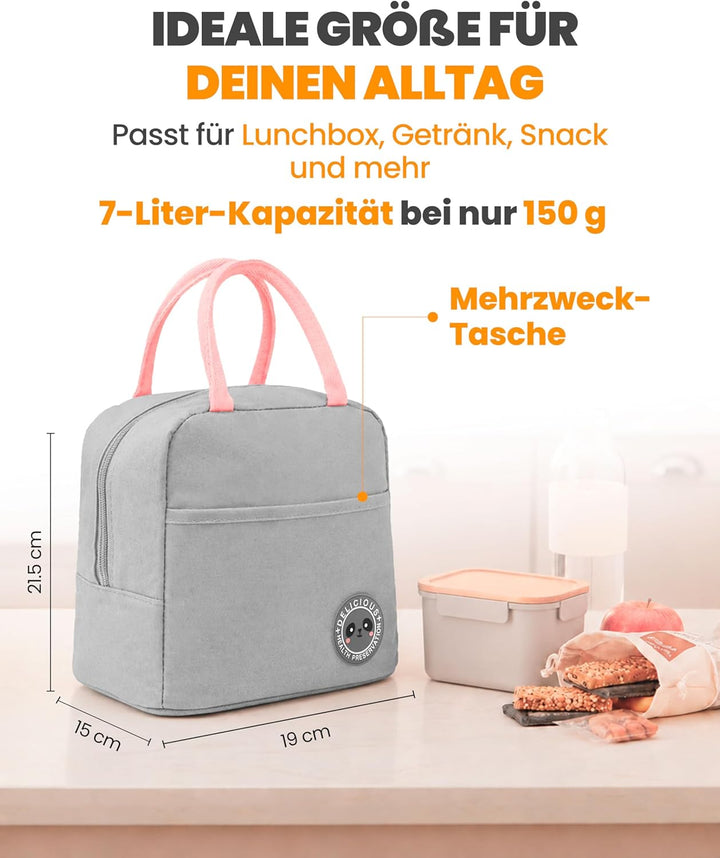 unycos - Kühltasche für Lunch Multifunktionale 7L Aluminiumbeschichtete Thermotasche, Wasserabweisen