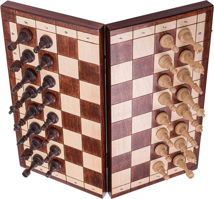 Square - Schach Schachspiel - MAGNETISCHE 350 - Schachfiguren & Schachbrett aus Holz