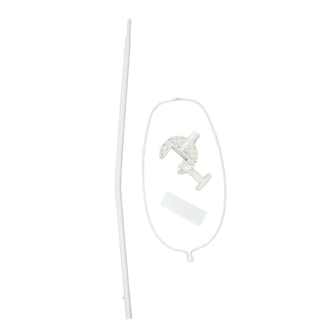roba Himmelstange - Universal Himmelhalter in weiss - Ideal für Babybetten & Betthimmel - rund Himme