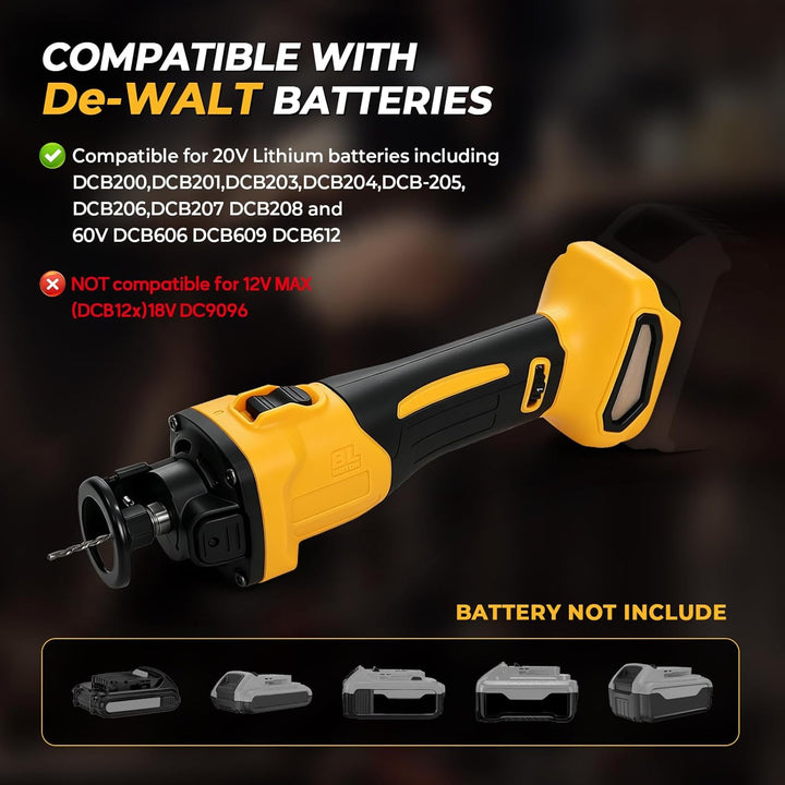 Akku Trockenbauschneider Kompatibel mit DeWalt 20V Batterie, 28000 RPM 6 Geschwindigkeiten bürstenlo