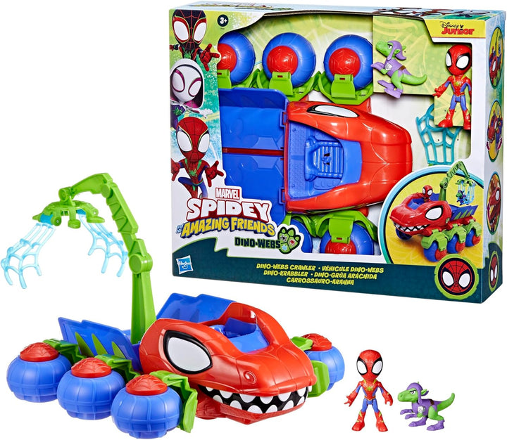 Marvel Spidey und Seine Super-Freunde Dino-Krabbler Superhelden-Spielset, mit Spidey- und Dino-Figur