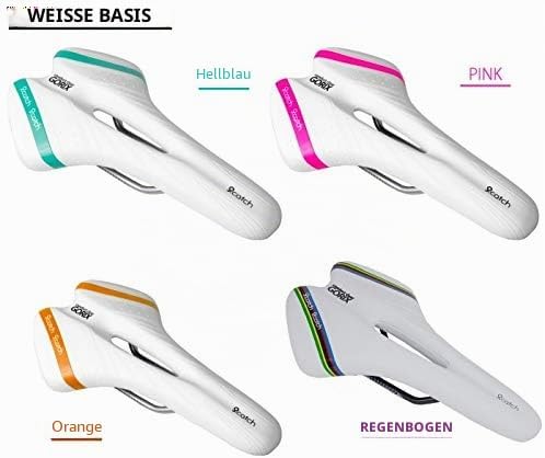 GORIX Fahrradsattel, komfortabel, mit Schiene, MTB, Rennrad, für Damen und Herren (A6-1) Hellbraun,