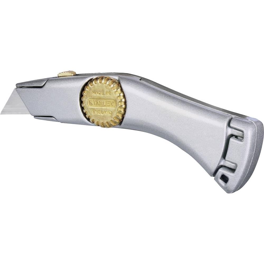 Stanley Messer Titan 2-10-122 (mit einziehbarer Klinge, 184 mm Länge, robustes Zinkdruckgehäuse mit