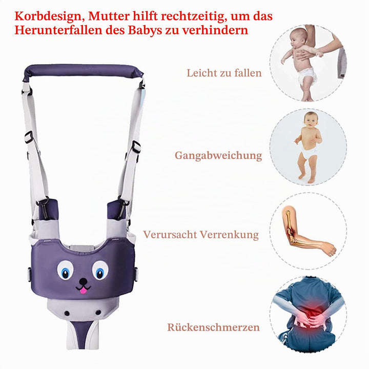 IULONEE Baby-Gehgeschirrgriff Verstellbarer Gehassistent für Kleinkinder Handgehaltenes Stehen und G