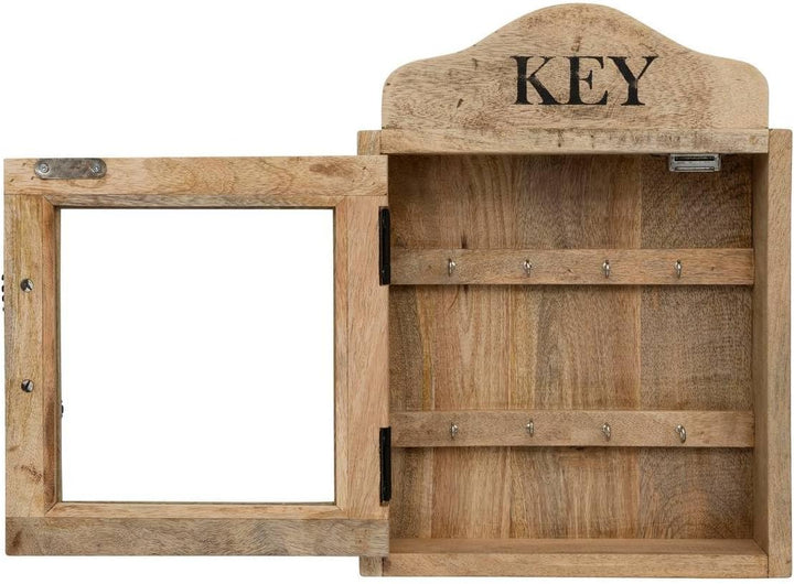 Schlüsselkasten Local - Mangoholz 30 × 40 cm - Kastanienbraun - Atmosphera créateur d'intérieur cm B