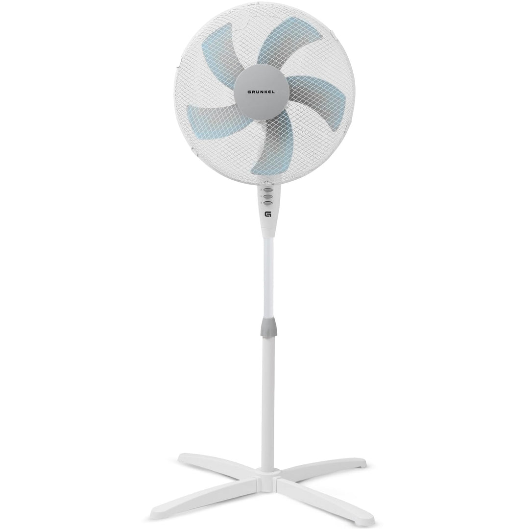 Grunkel - 16" Standventilator mit 3 Geschwindigkeitsstufen und Höhenverstellung - FAN-G165X - Blattf