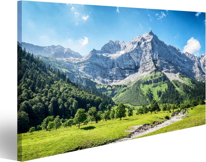 islandburner Bild auf Leinwand Karwendelgebirge In Österreich Europäische Alpen Bilder Wandbilder Po