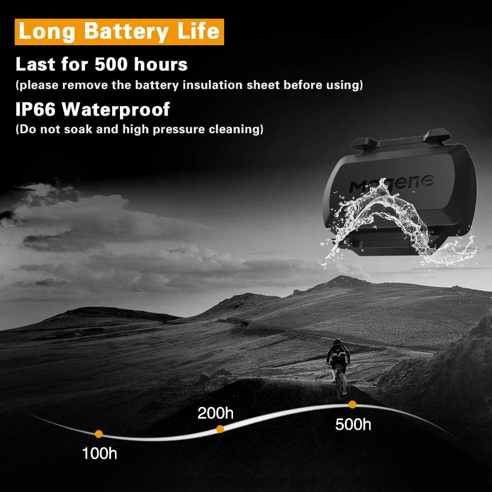 Magene S3 + Geschwindigkeitssensor und Trittfrequenzsensor, ANT+ und Buletooth 4.0 Drahtloser Fahrra