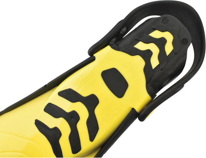 SEAC Zoom Schnorchelflossen mit Gurt verstellbar in 6 Positionen Unisex Erwachsene gelb 32/35, gelb