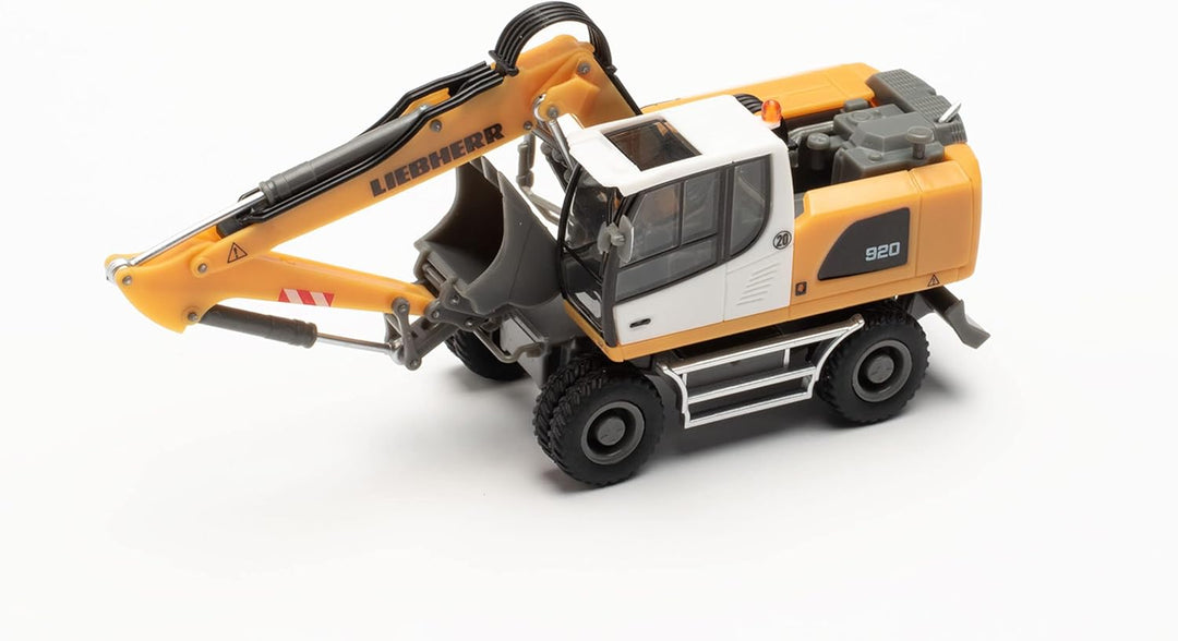 Herpa Bagger Modell Liebherr Mobilbagger A 920 Litronic „Liebherr“, originalgetreu im Massstab 1:87,