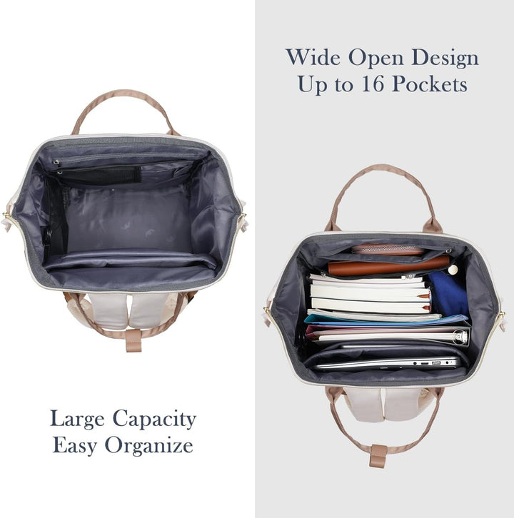 Rucksack Damen,Schulrucksack Mädchen Teenager 15,6 Zoll Laptop Rucksack,Niedlich Schule Rucksack Stu