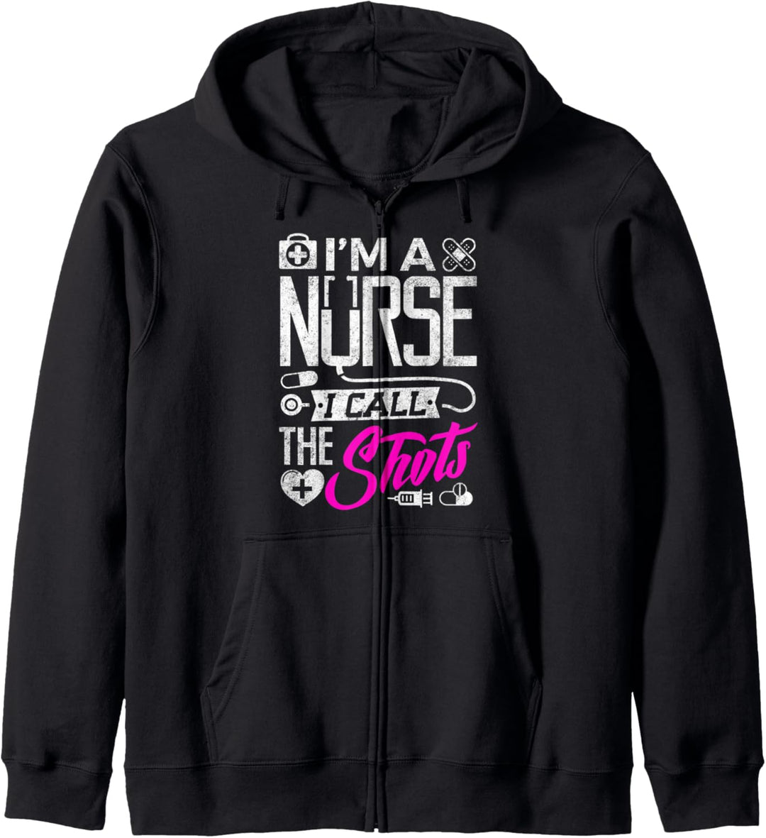 Funny Nursing School Nurse T Shirt - I call the shots Kapuzenjacke