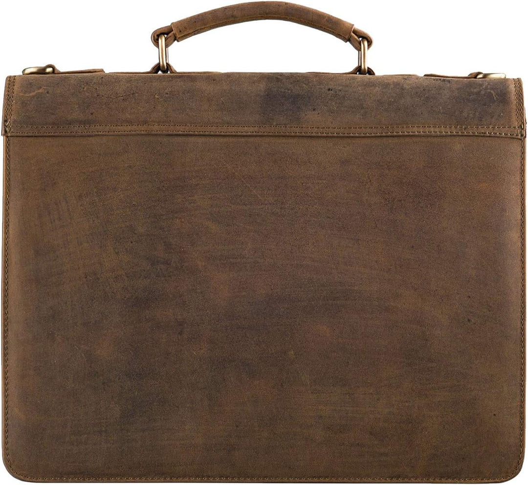 STILORD Aktentasche Herren Lehrertasche Bürotasche Laptoptasche Umhängetasche Vintage gross aus echt
