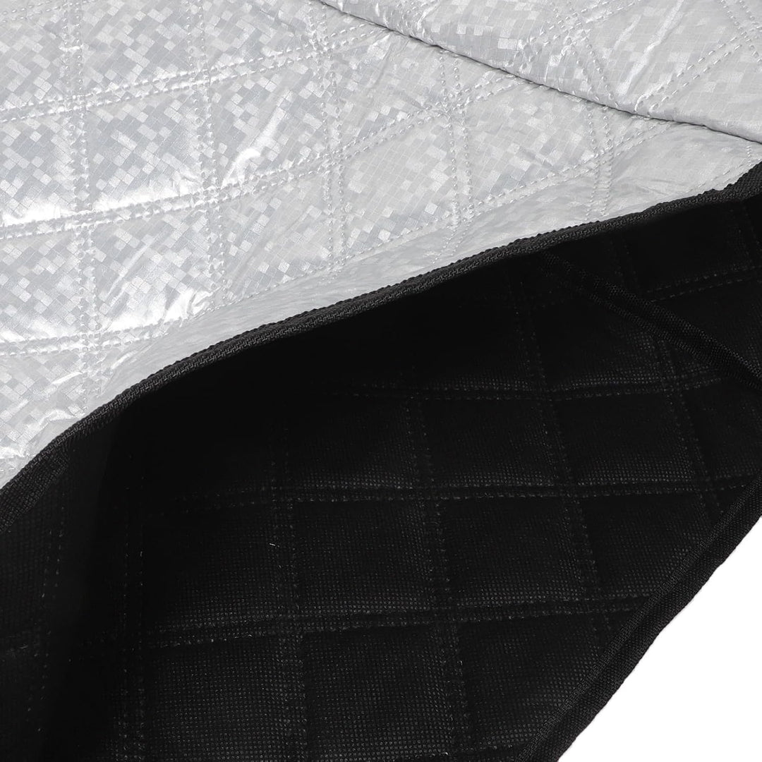 Cabilock Gewerbliche Eiscreme Gefrierabdeckung mit Stufenform, Silber