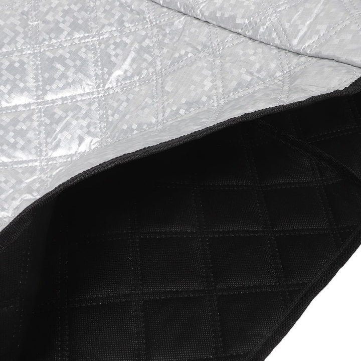 Cabilock Gewerbliche Eiscreme Gefrierabdeckung mit Stufenform, Silber
