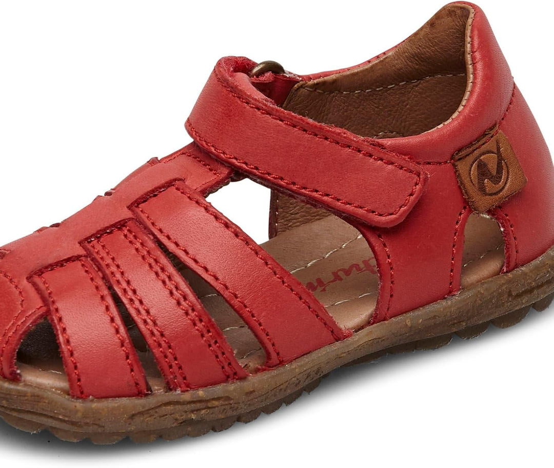 Naturino SEE-Halb geschlossene Sandalen aus laminiertem Leder-Rosa 20 EU Rot, 20 EU Rot