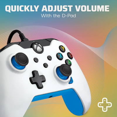 PDP verkabelt Controller Ion weiss für Xbox Series X|S, Gamepad, verkabelt Video Game Controller, Ga