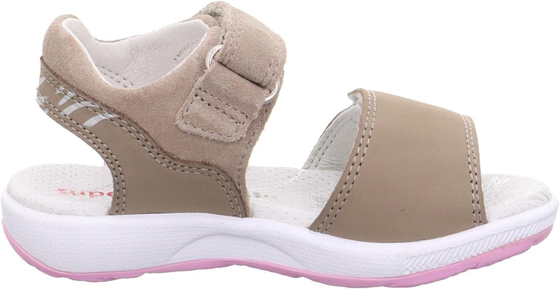 Superfit Mädchen Emily Sandale 27 EU Beige Rosa 4000, 27 EU Beige Rosa 4000