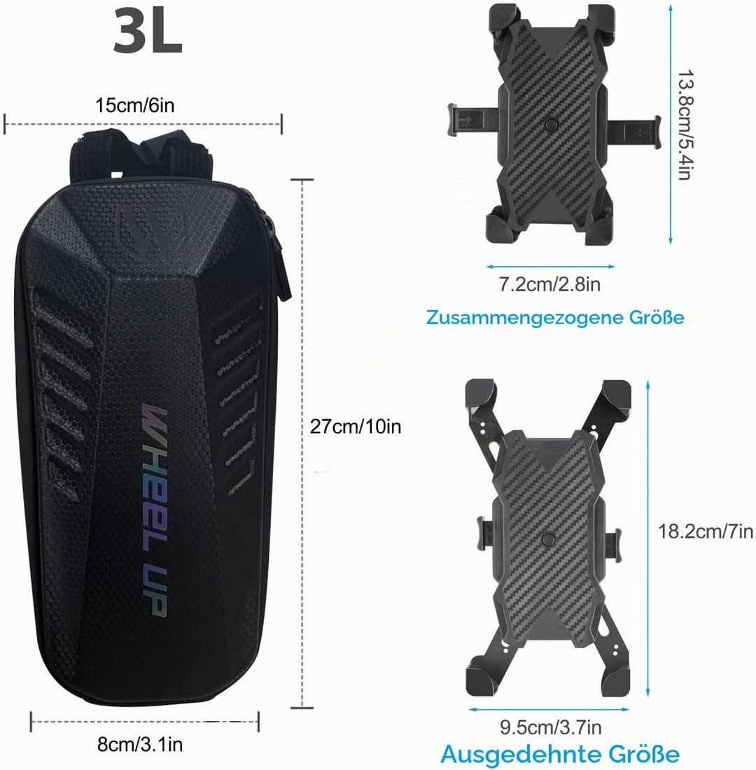 Outinhao Scooter Tasche, Rollertasche, Wasserfest E Scooter Zubehör für Segway Max G30d Xiaomi MI Mi
