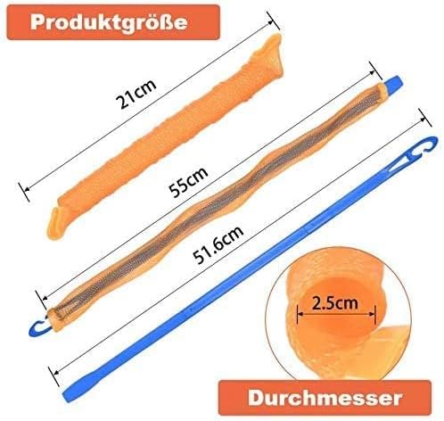 40 Stück - Lockenwickler Curler über Nacht für Damen und Frauen von Zuhause ohne Hitze (Lila/Pink) i