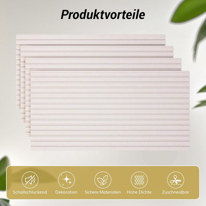 8 Pack Akustikpaneele Selbstklebend, TONOR 120x60x1.8cm grosse Schalldämmung Akustikplatten, Schalls