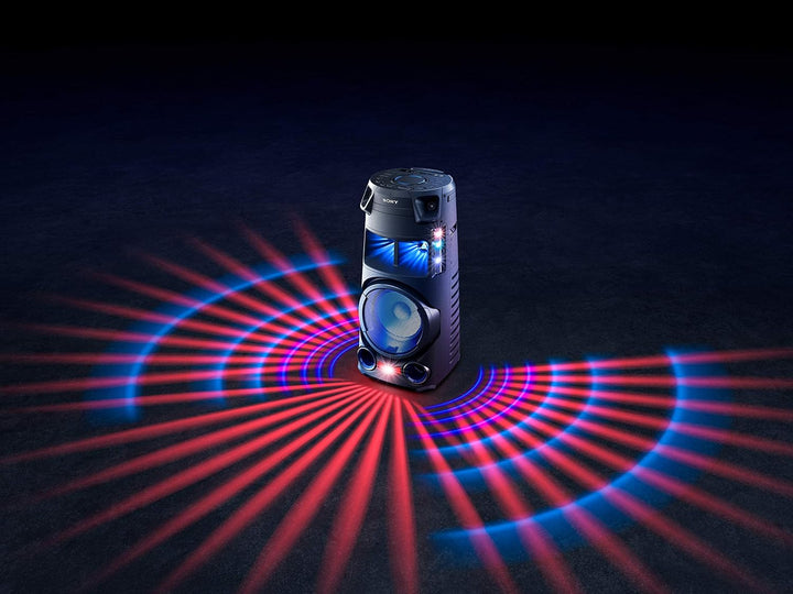 Sony MHC-V43D Bluetooth Party Lautsprecher (One Box HiFi Music System, Lautsprecherbeleuchtung, CD/D