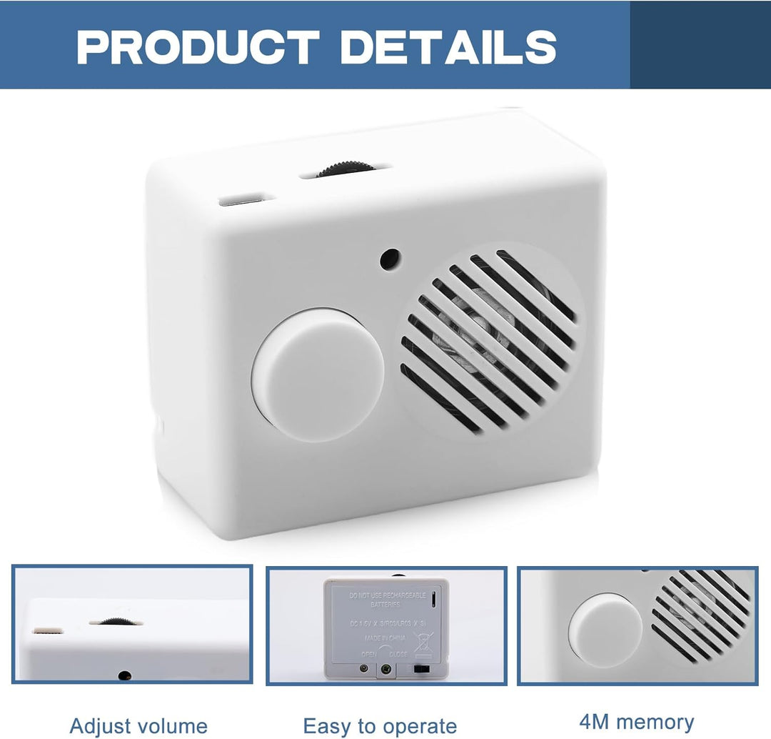 2 Stück Diktiergerät für Stofftiere 360s Soundmodul mit Aufnahmefunktion Mini Diktiergerät Spielzeug