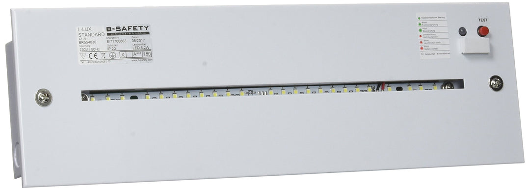 b-lite BR554030 LED-Notleuchte, Deckeneinbaumontage