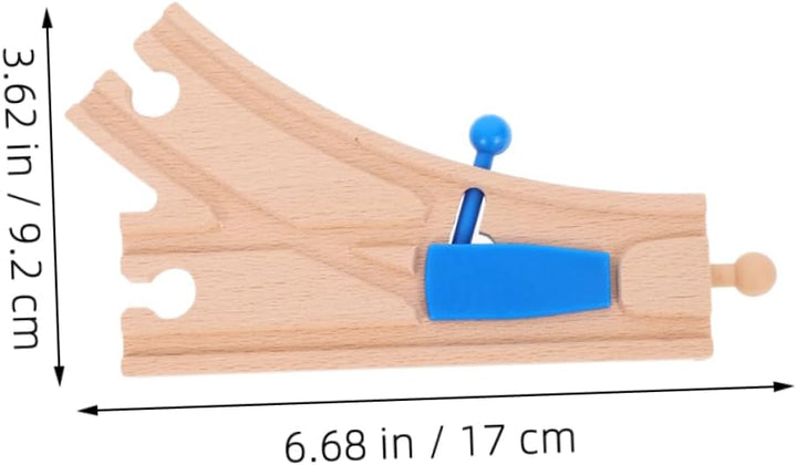 TOYANDONA 2St Zugzubehör Schienenweiche Spielzeug Holzschienen Spielzeug für Jungen holzspielzeug in