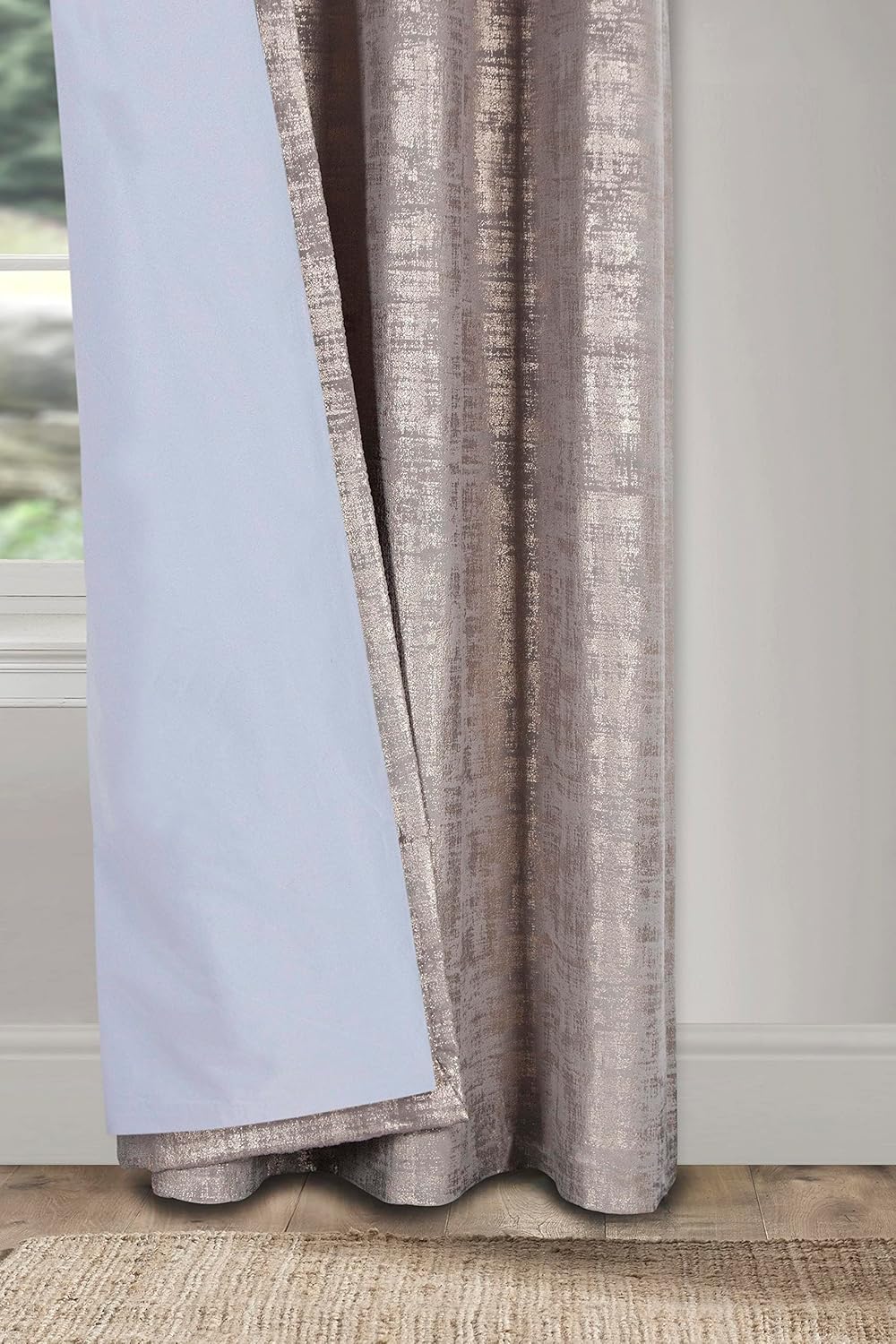 always4u FR014-189Y7080-CP-245 x 140 Champagner-gold. 2×L140cm×H245cm, Champagner-gold. 2×L140cm×H24